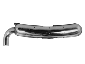 Exhaust muffler / silencer rear box Single Outlet. With TÜV/EEC approval Porsche 911 1974-89 - 92.502S, 92502S, 93011102200, 93011104300, 1620606400, 93011102203 - 92.502S, 1620606400